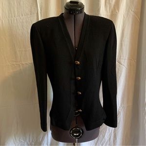 St. John Black Cardigan